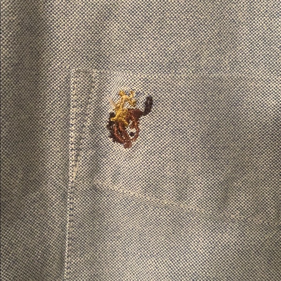 Vintage Pendleton Oxford w/Embroidered Cowboy Sz L - Picture 4 of 6